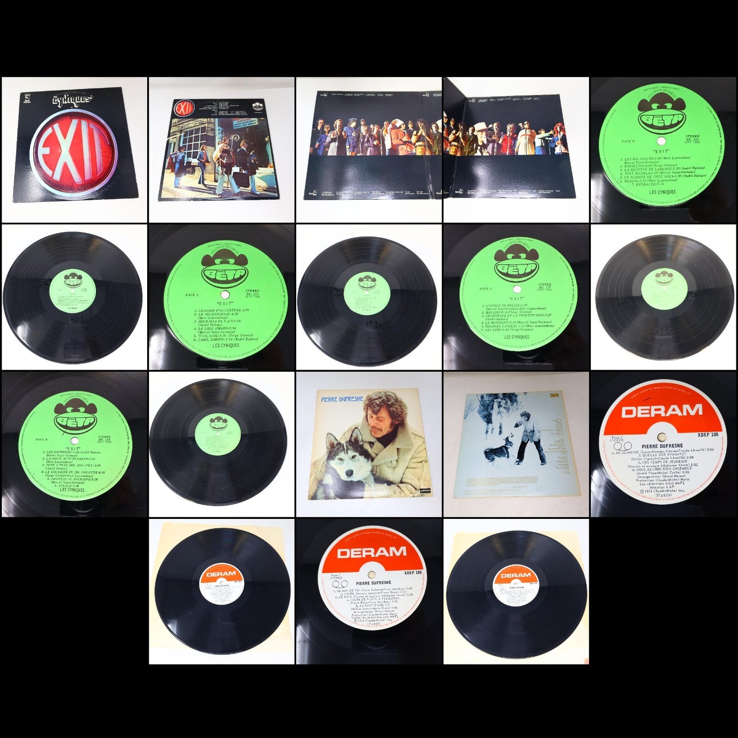 Pop Québécois 1960-70-80s Lot 20 Disques LP Thibeault/Baillargeon/Brault/Toupin