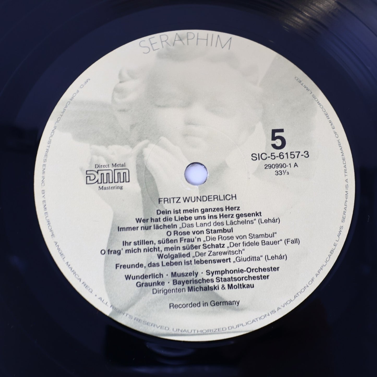 The Art of Fritz Wunderlich Tenor Seraphim 3x LP Record Vinyl Box Set SIC-6157