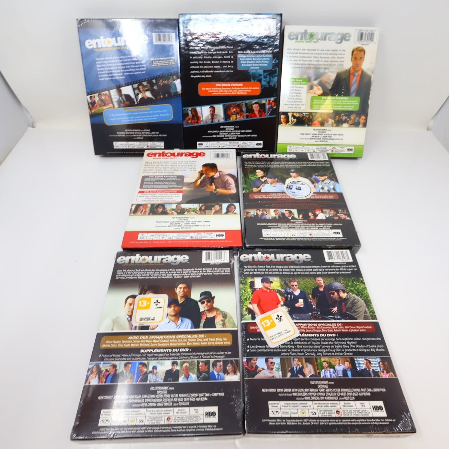 Entourage 7 DVD Lot Seasons 1-3 & 6-8 TV Series All Factory Sealed Except S2