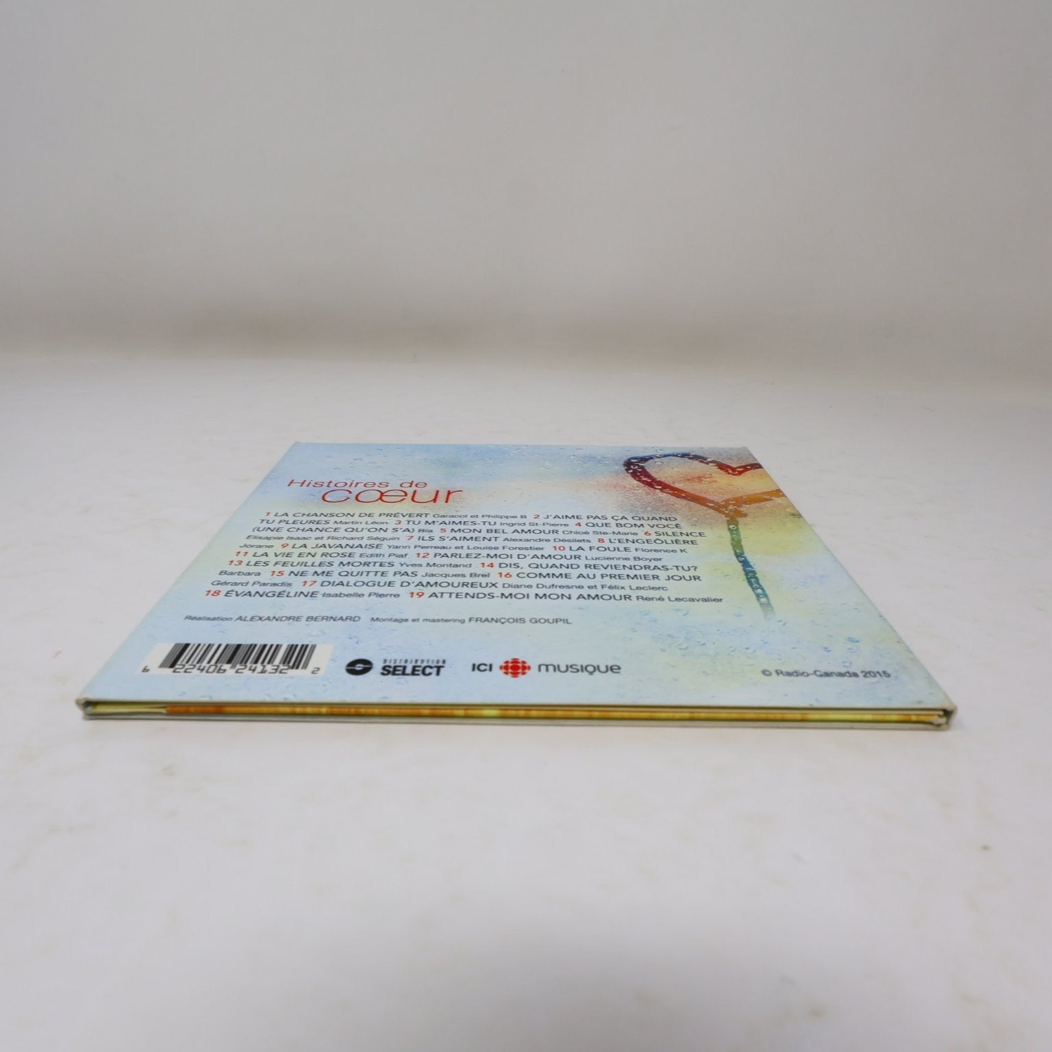 Histoires de Coeur CD 2015 19 Chansons d'Amour French Pop SRC Caracol/Forestier