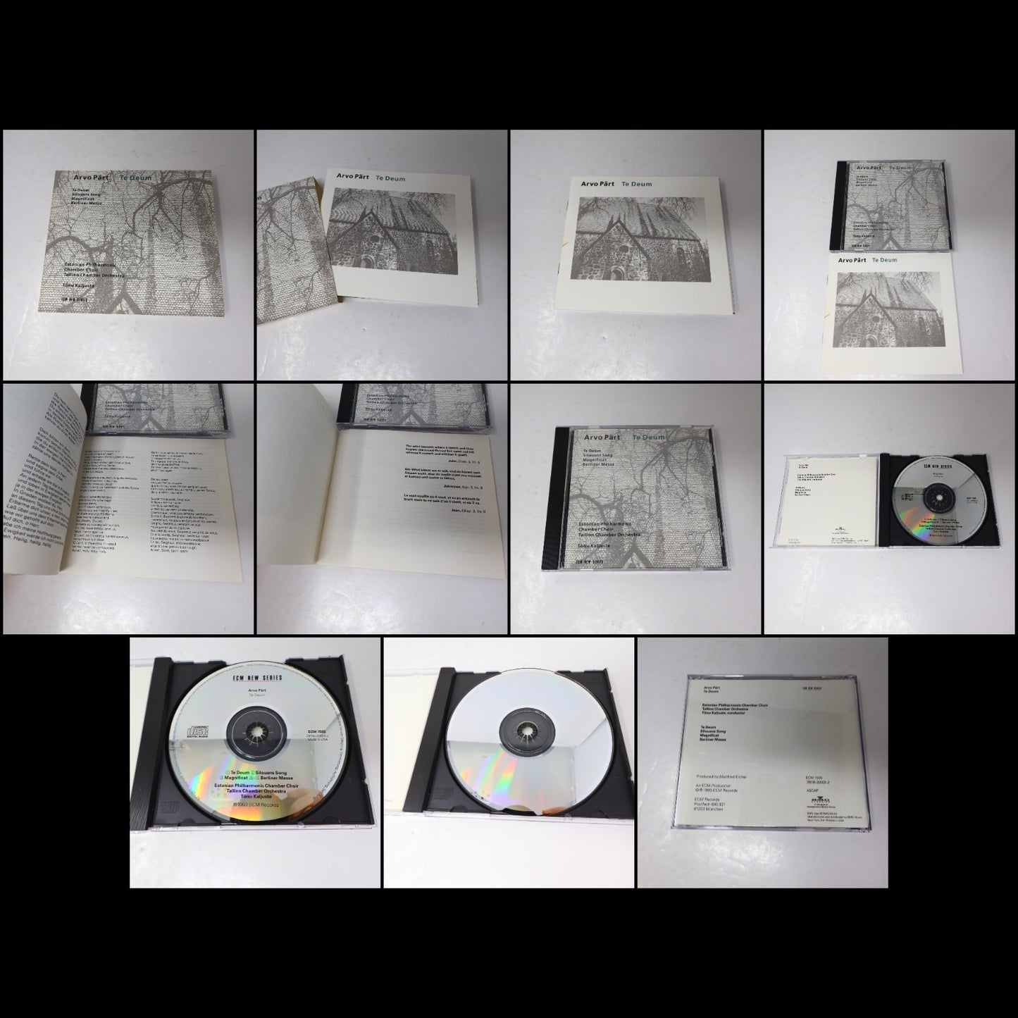 Arvo Pärt 3 CDs Lot Passio/Te Deum/Cello Concerto/"Pro et Contra" Classical