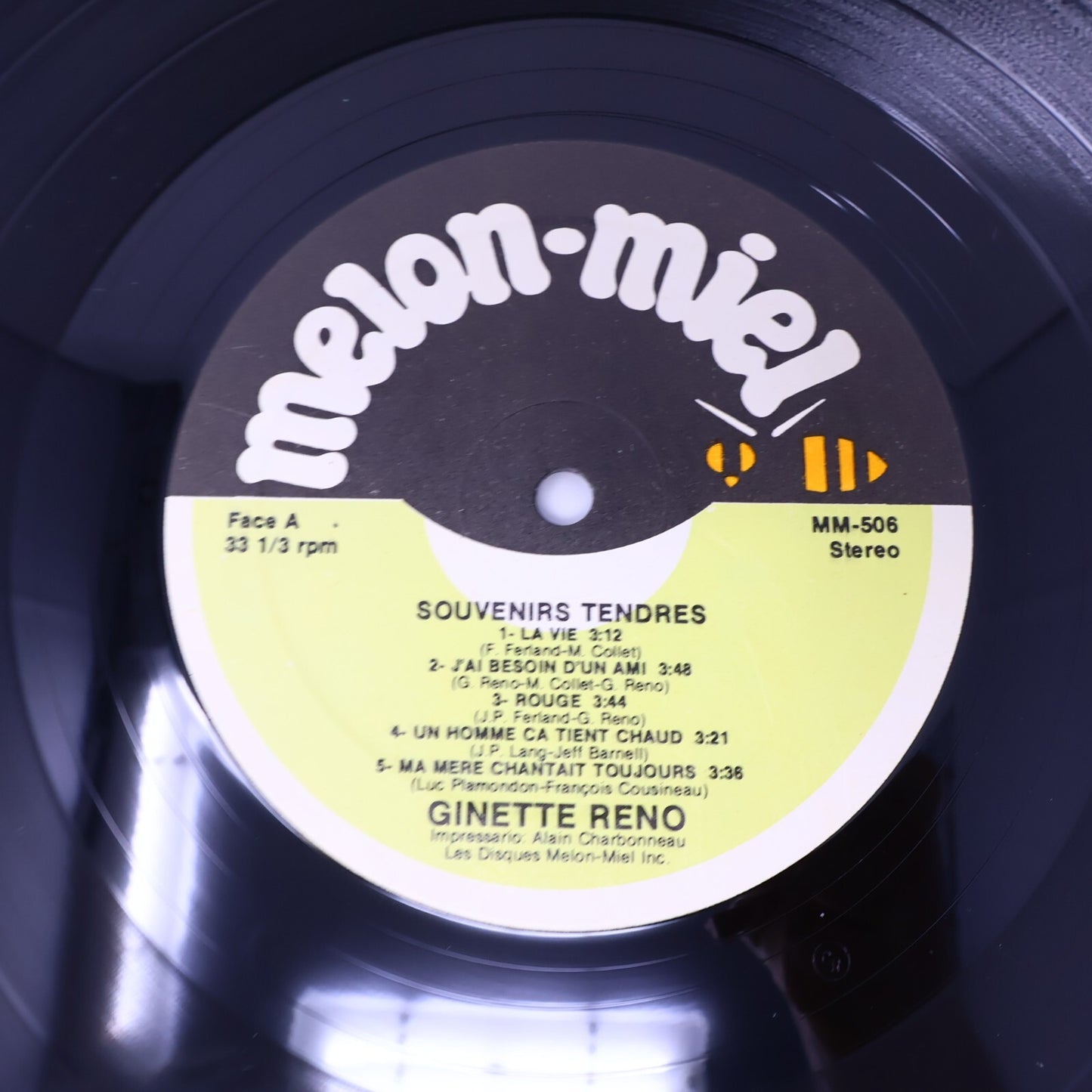 Ginette Reno Lot 6 Disques Record Aimons-nous/Quand On Se Donne/20 Grands Succès