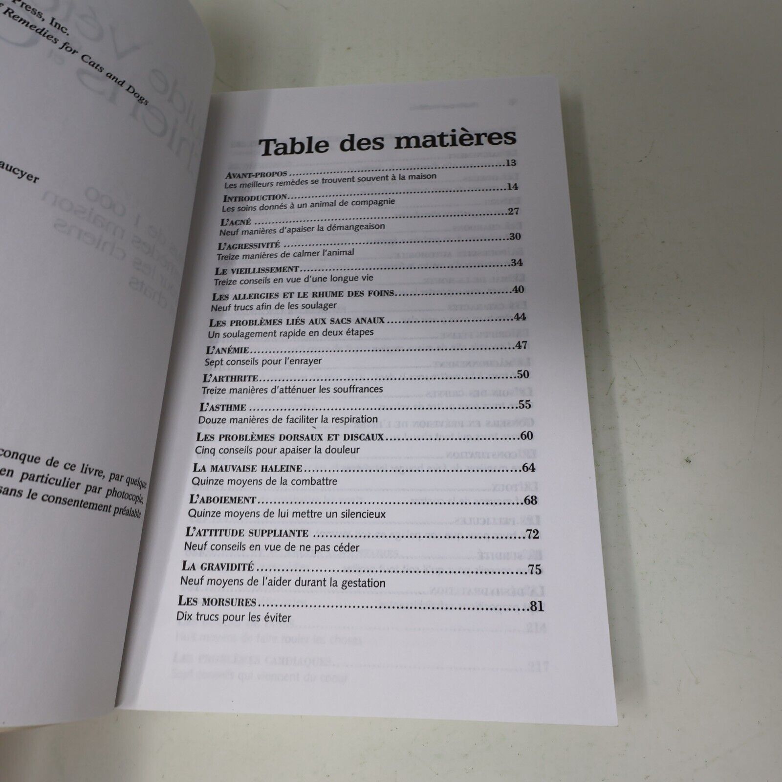 2001 Guide Vétérinaire des Chiens et Chats Plus de 1000 Remèdes Maison Animaux