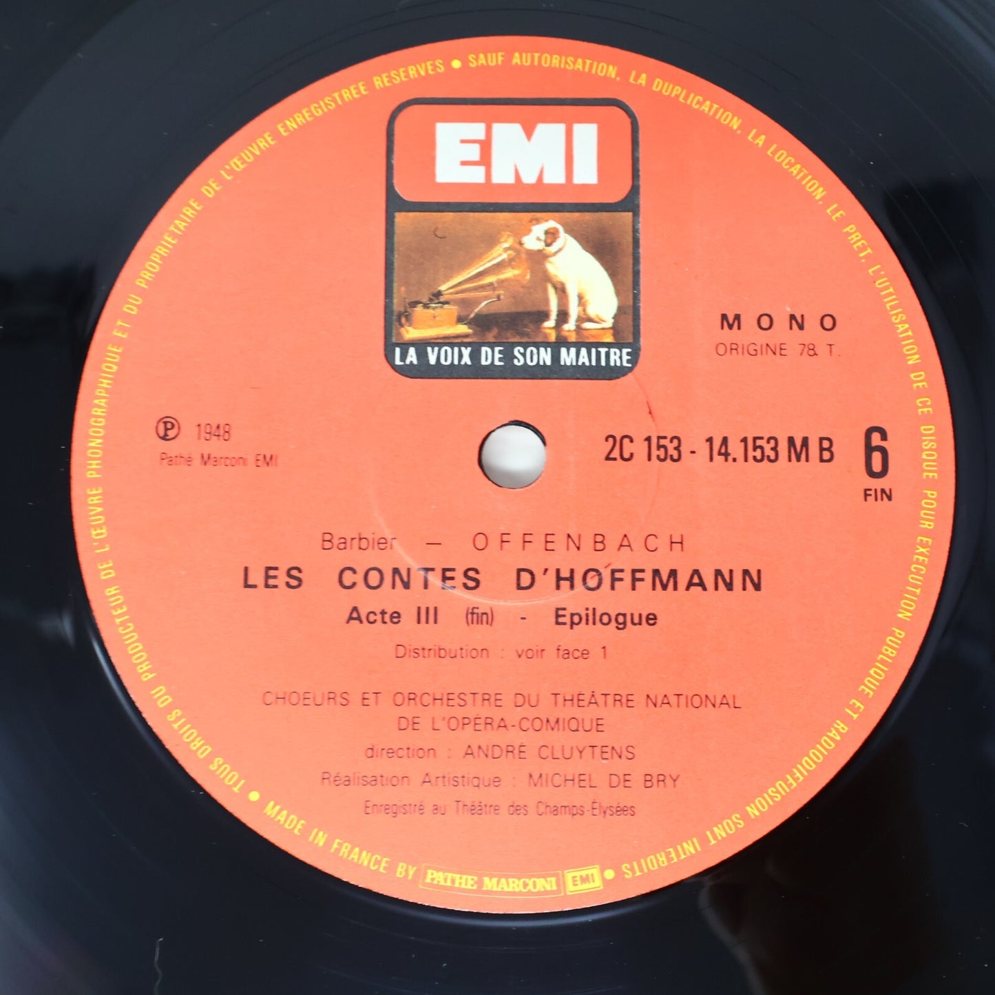 Offenbach Les Contes D'Hoffmann Geori Boué Bovy 3 LP Record Disque 2C 153-1415/3