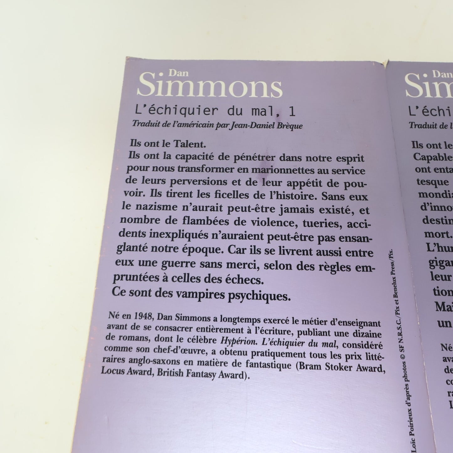 L'Échiquier du Mal #1-2 Folio SF Série Complète Lot 2 Livres Dan Simmons Denoël