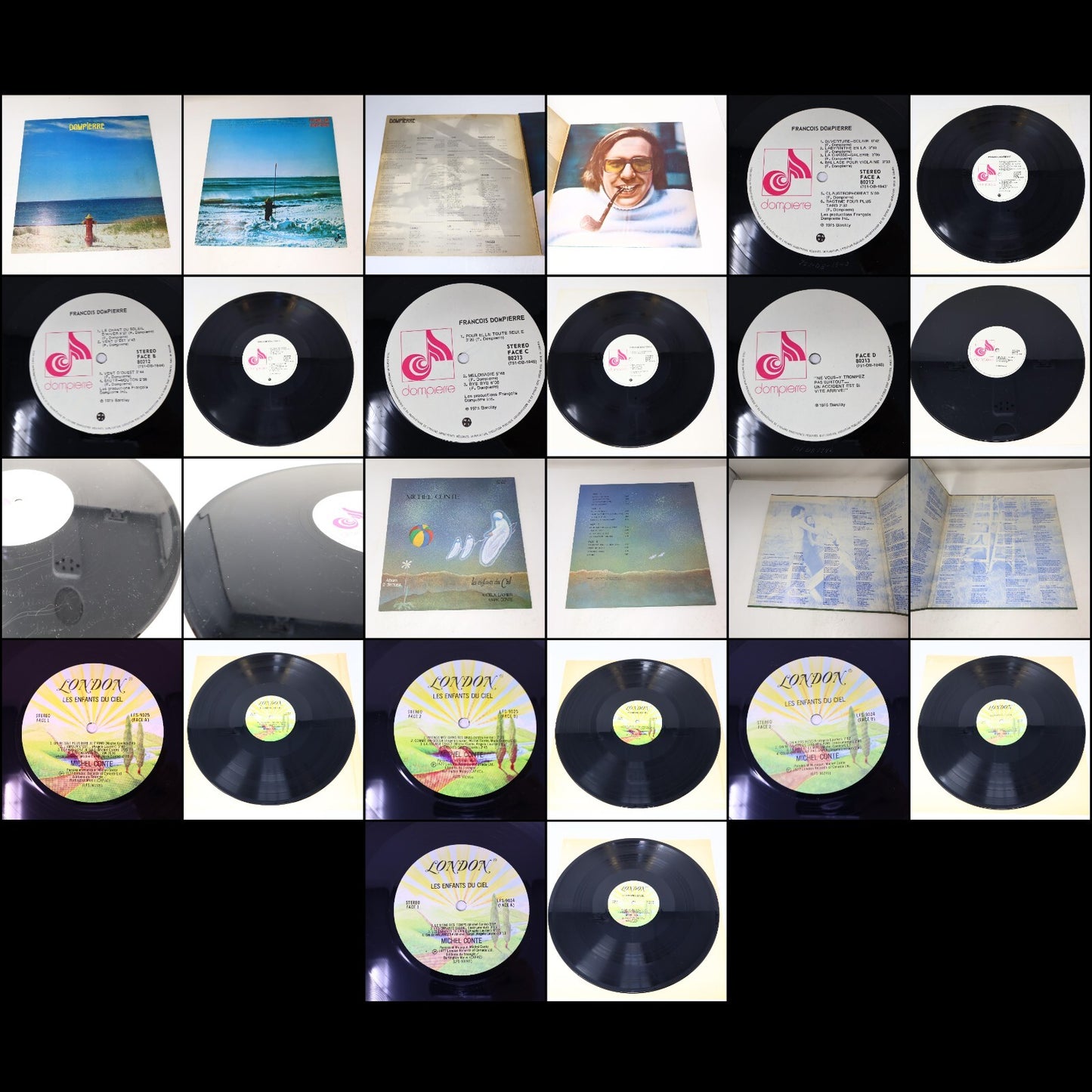 Pop Québécois 1960-70-80s Lot 20 Disques LP Thibeault/Baillargeon/Brault/Toupin