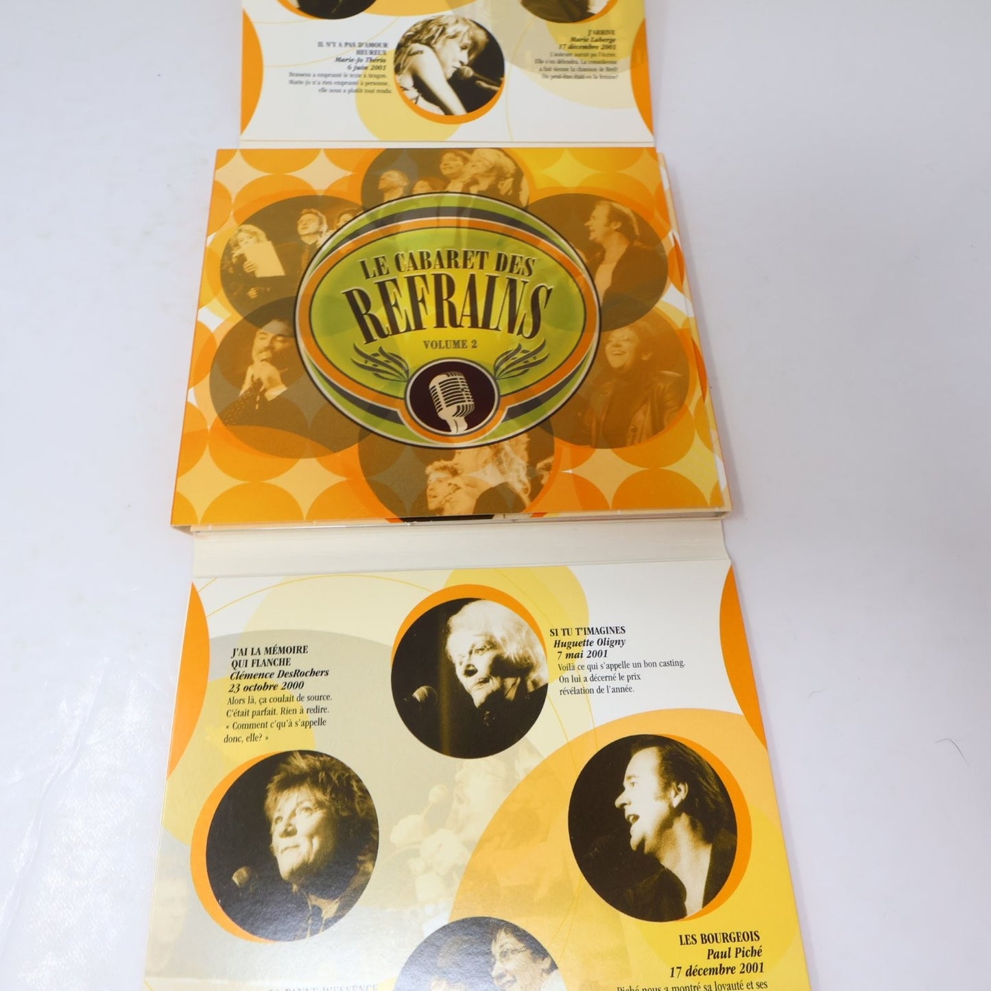Le Cabaret Des Refrains Vol 1 & 2 Lot CD GSI Luce Dufault/Paul Piché/Dédé Fortin