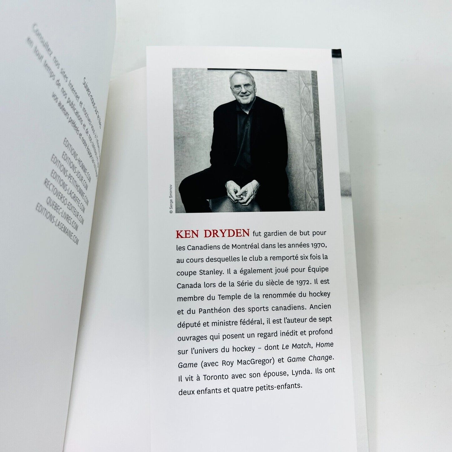 2019 Scotty une Vie de Hockey d'Exception de Ken Dryden Mémoires Biographie PB