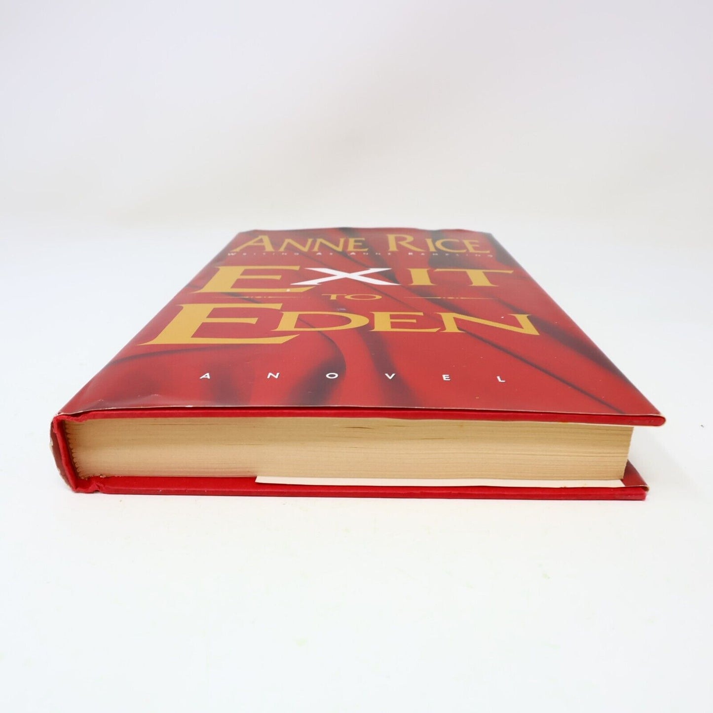 1985 Exit to Eden by Anne Rice as Anne Rampling Hardcover HC DJ Morrow 80s
