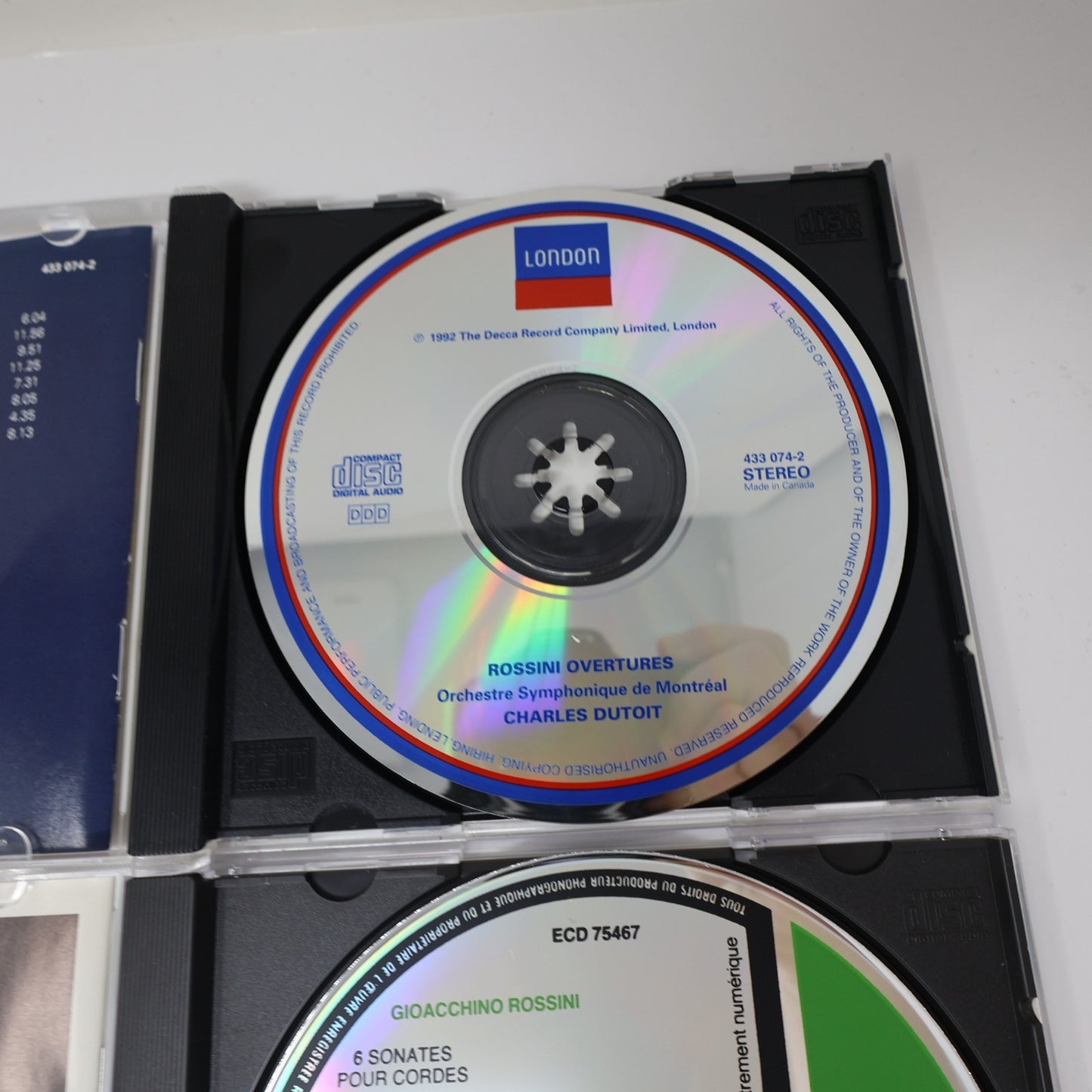 Rossini 2 CD Lot 8 Overtures/6 Sonate a Quattro Charles Dutoit/Claudio Scimone