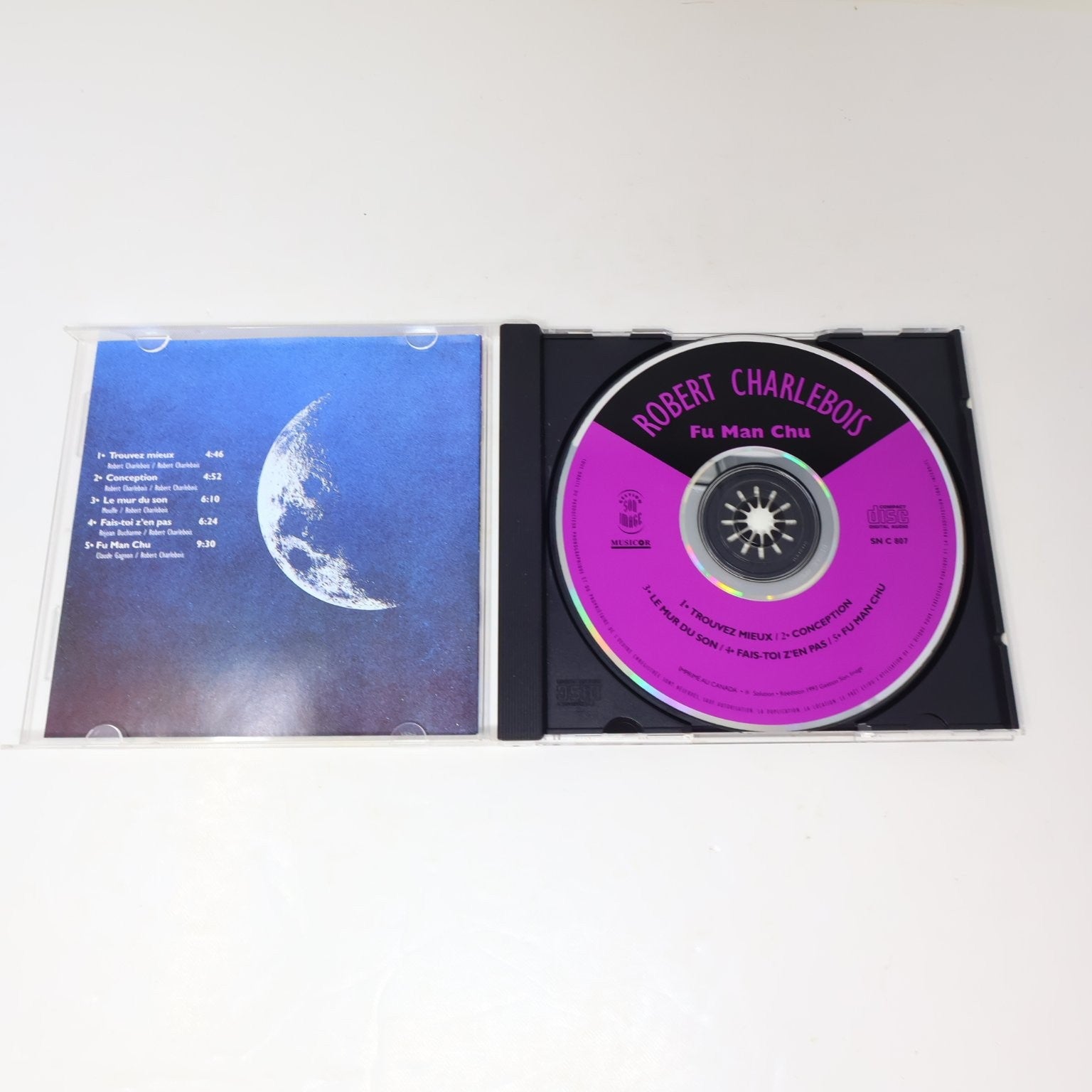 Robert Charlebois Fu Man Chu CD 1993 Reissue Québécois Rock Musicor/Son Image