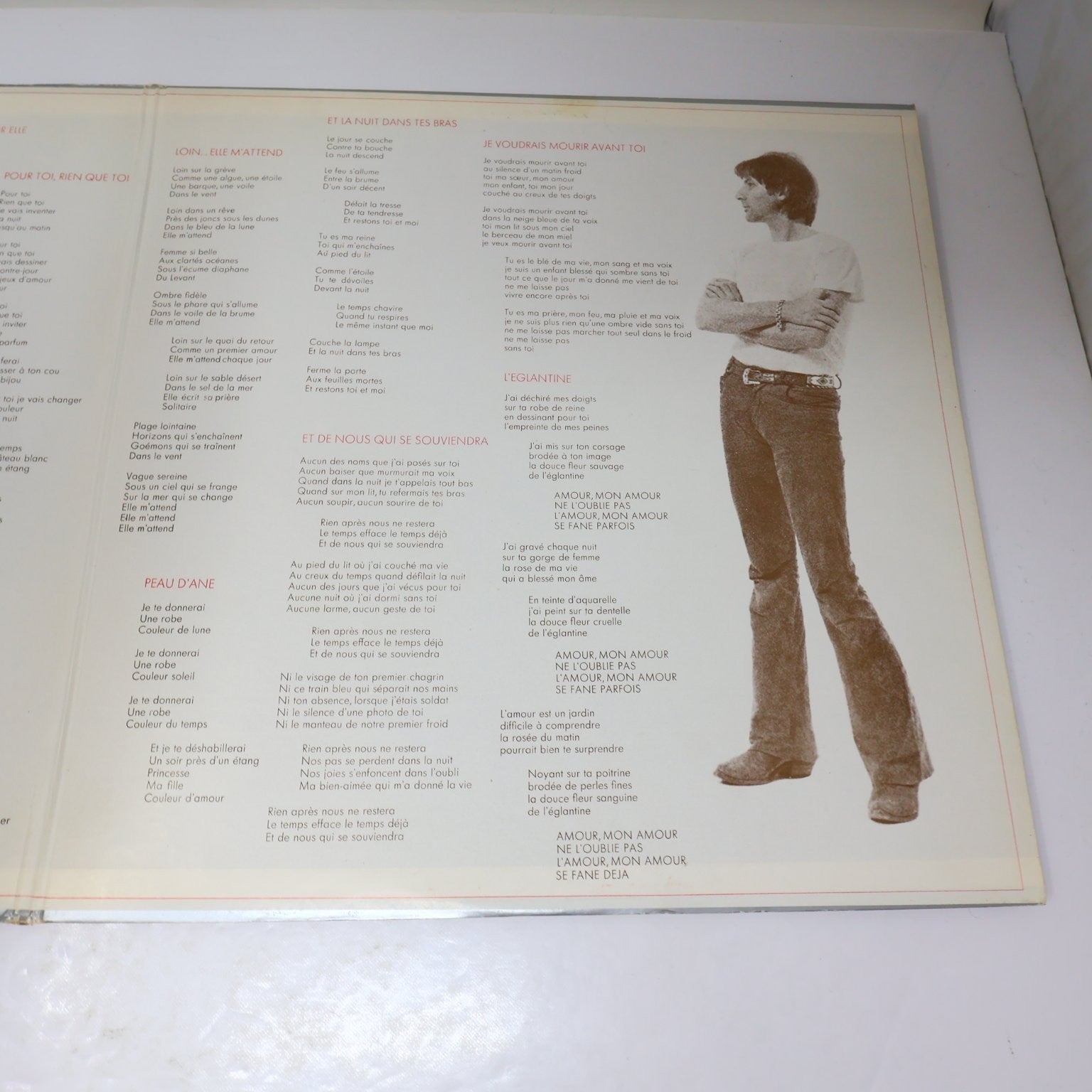 Hugues Aufray Avec Amour LP Record 1970 La Compagnie French Folk 33RPM LP 1006