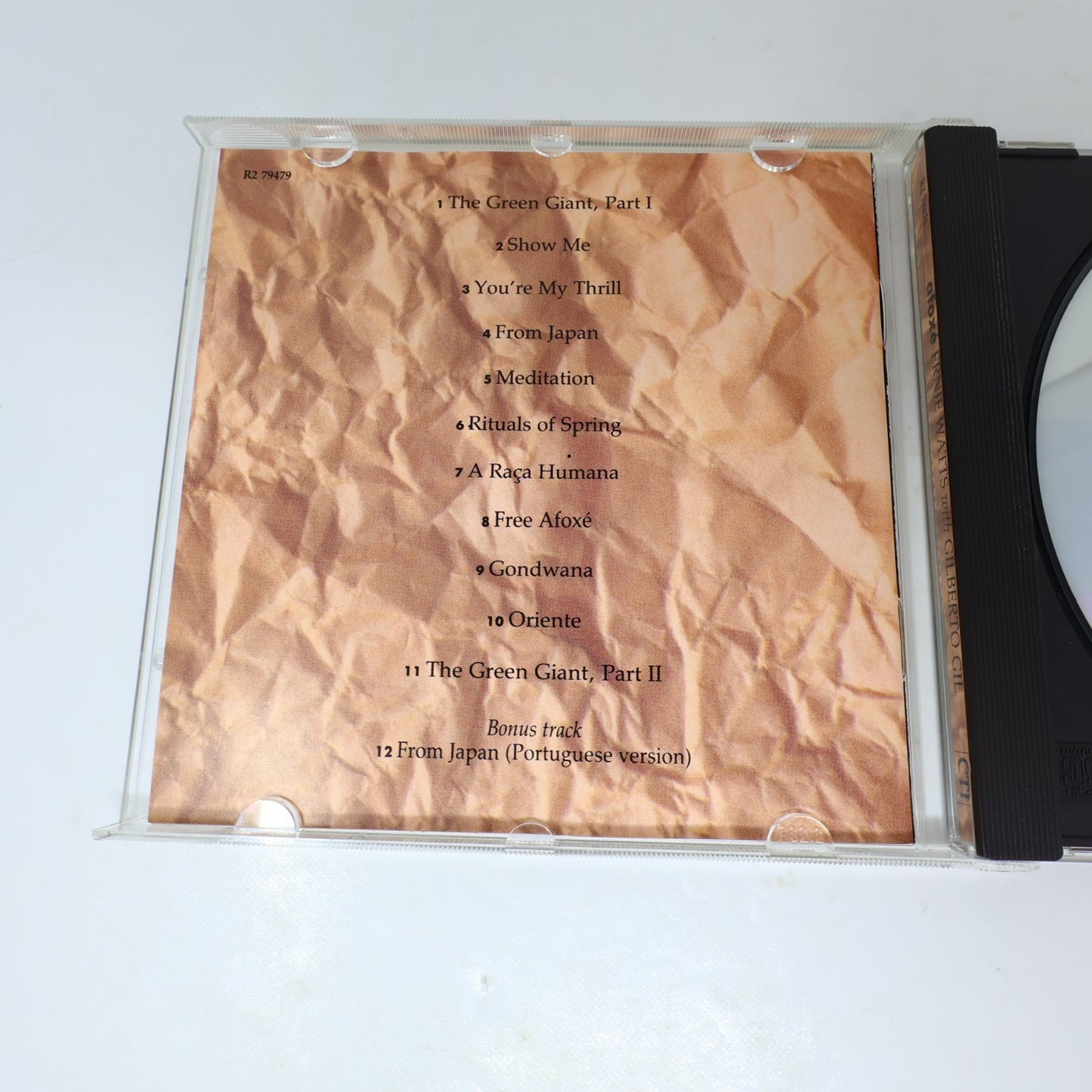 Afoxé CD Ernie Watts/Gilberto Gil CTI 1991 Jazz R2 79479 90s