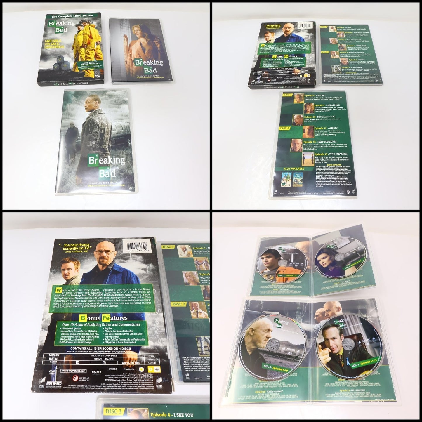 Breaking Bad 6 DVD Lot Complete Serie Seasons 1-5 TV Series Bryan Cranston NTSC