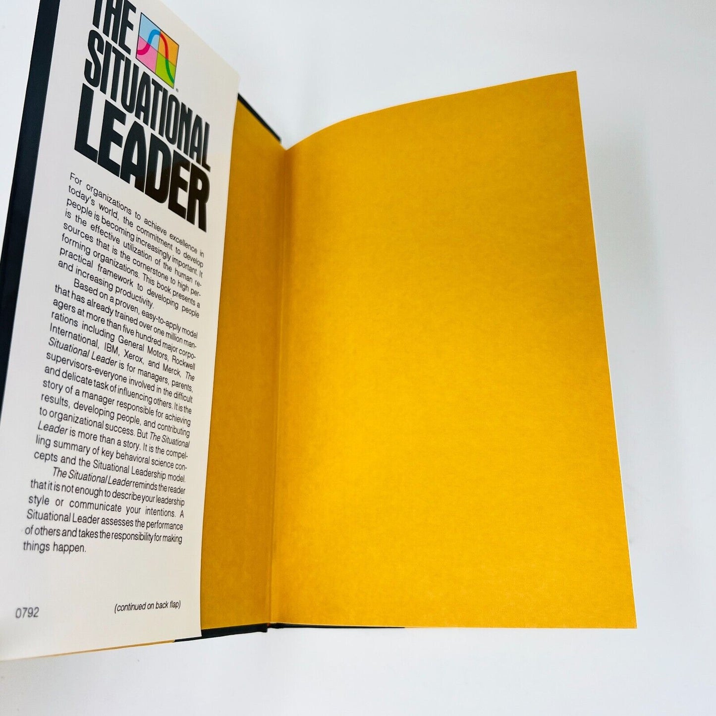 1992 The Situational Leader Hardcover DJ by Dr Paul Hersey Executive Leadership