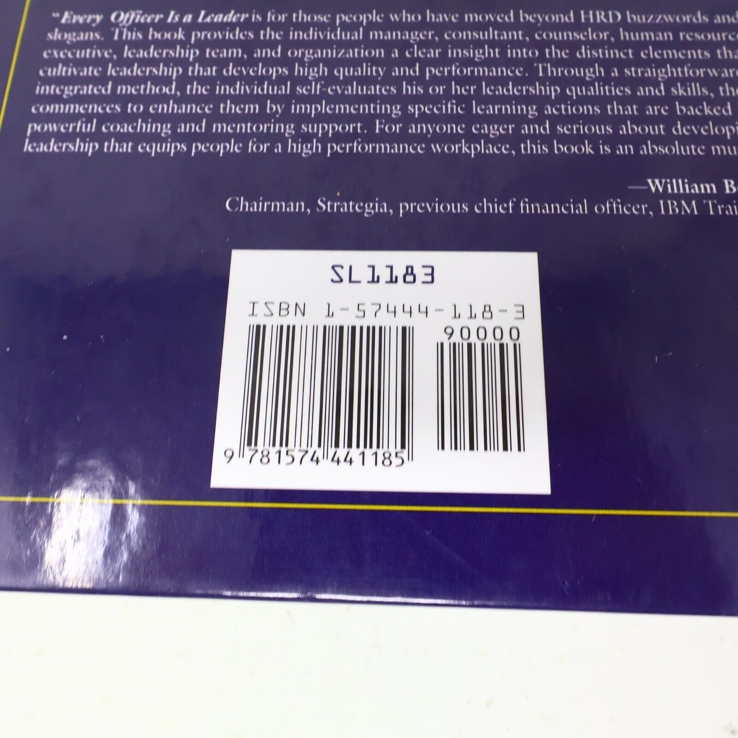 1999 Every Officer Is a Leader Terry Anderson Justice Police Public Safety Book