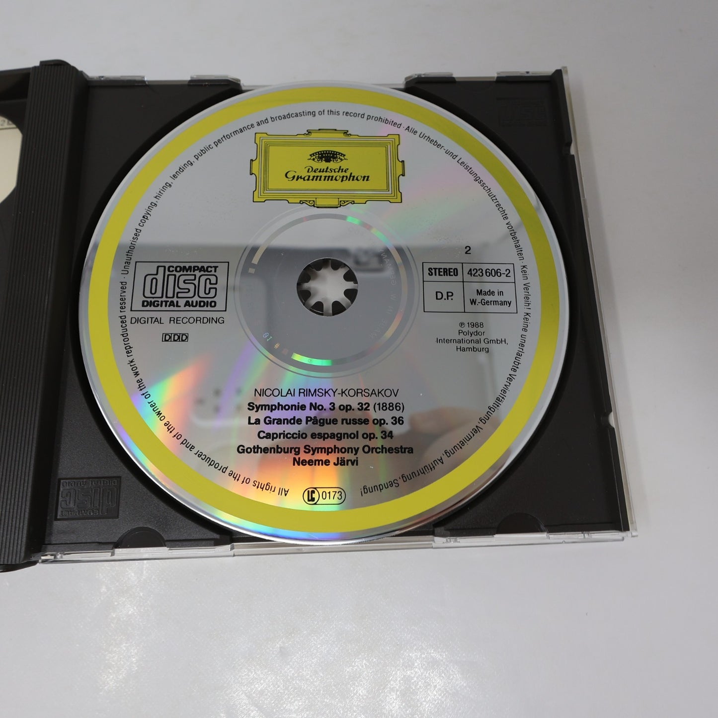 Rimsky-Korsakov 3 Symphonies CD Neeme Järvi/Gothenburg Symphony Orchestra 1988