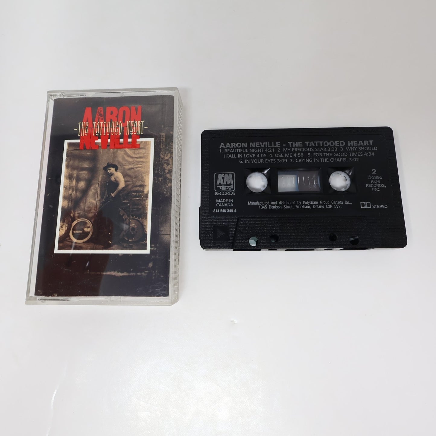 Aaron Neville 5 Cassettes Lot Tattooed Heart/To Make Me Who I Am/Warm Your Heart