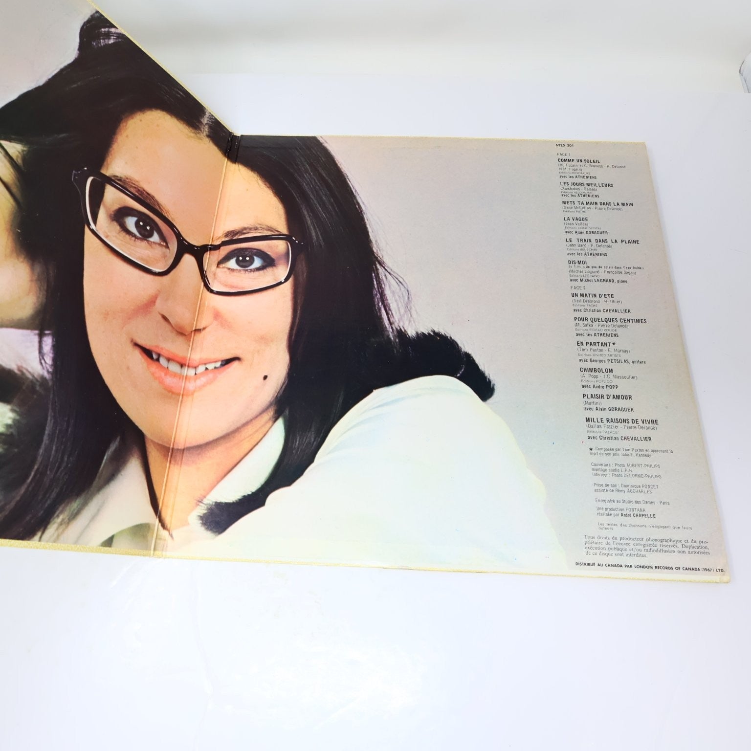 Nana Mouskouri Lot 6 Disques LP Record Une Voix Qui Vient Du Coeur/Tournesol