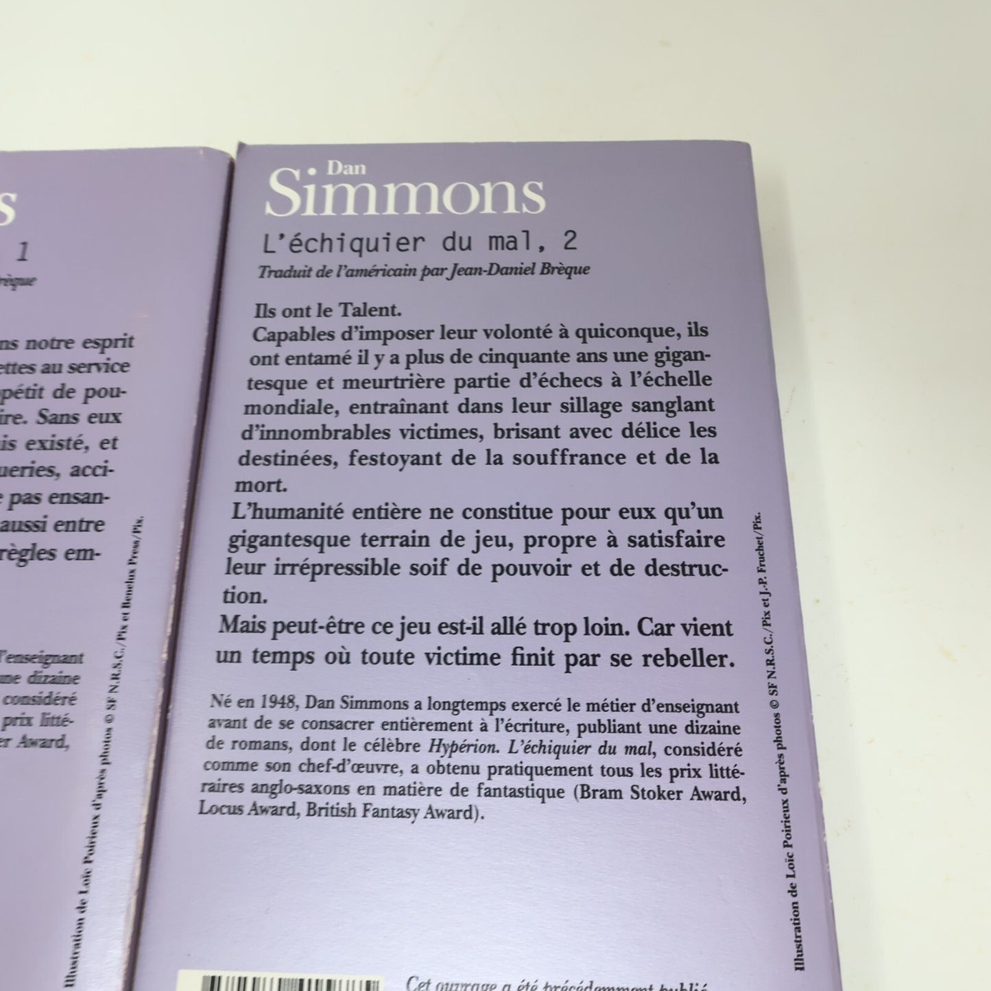 L'Échiquier du Mal #1-2 Folio SF Série Complète Lot 2 Livres Dan Simmons Denoël