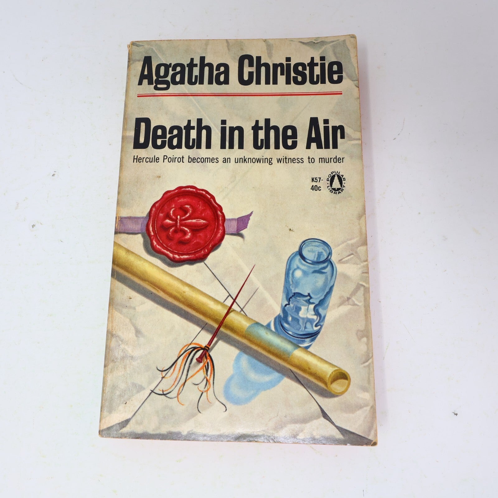 Hercule Poirot Death in the Air Agatha Christie Popular Library Eagle Books 1963
