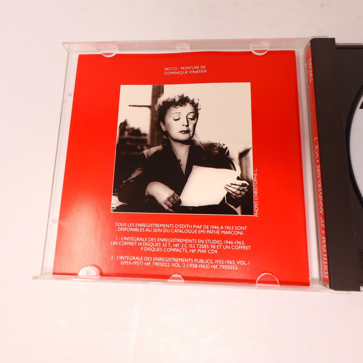 Édith Piaf 25e Anniversaire Volume #1-2 Série Complète Lot 2 CDs EMI Pop 1988