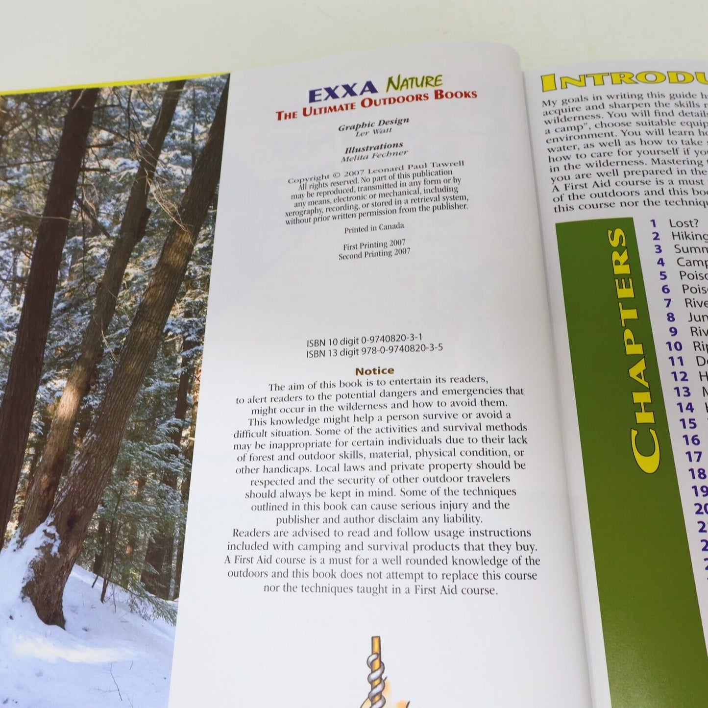 2008 Wilderness Camping & Hiking by Paul Tawrell Outdoors Exxa Book Hardcover HC