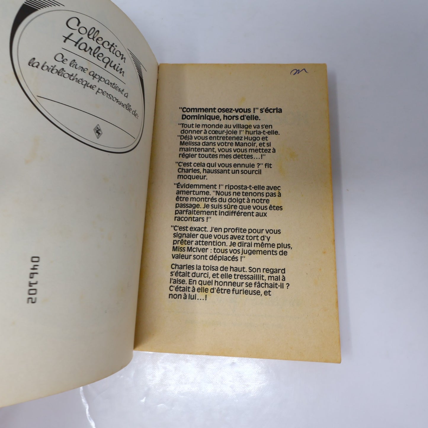 Collection Harlequin Lot 19 Livres Français/French Romance Small Paperback 1980s