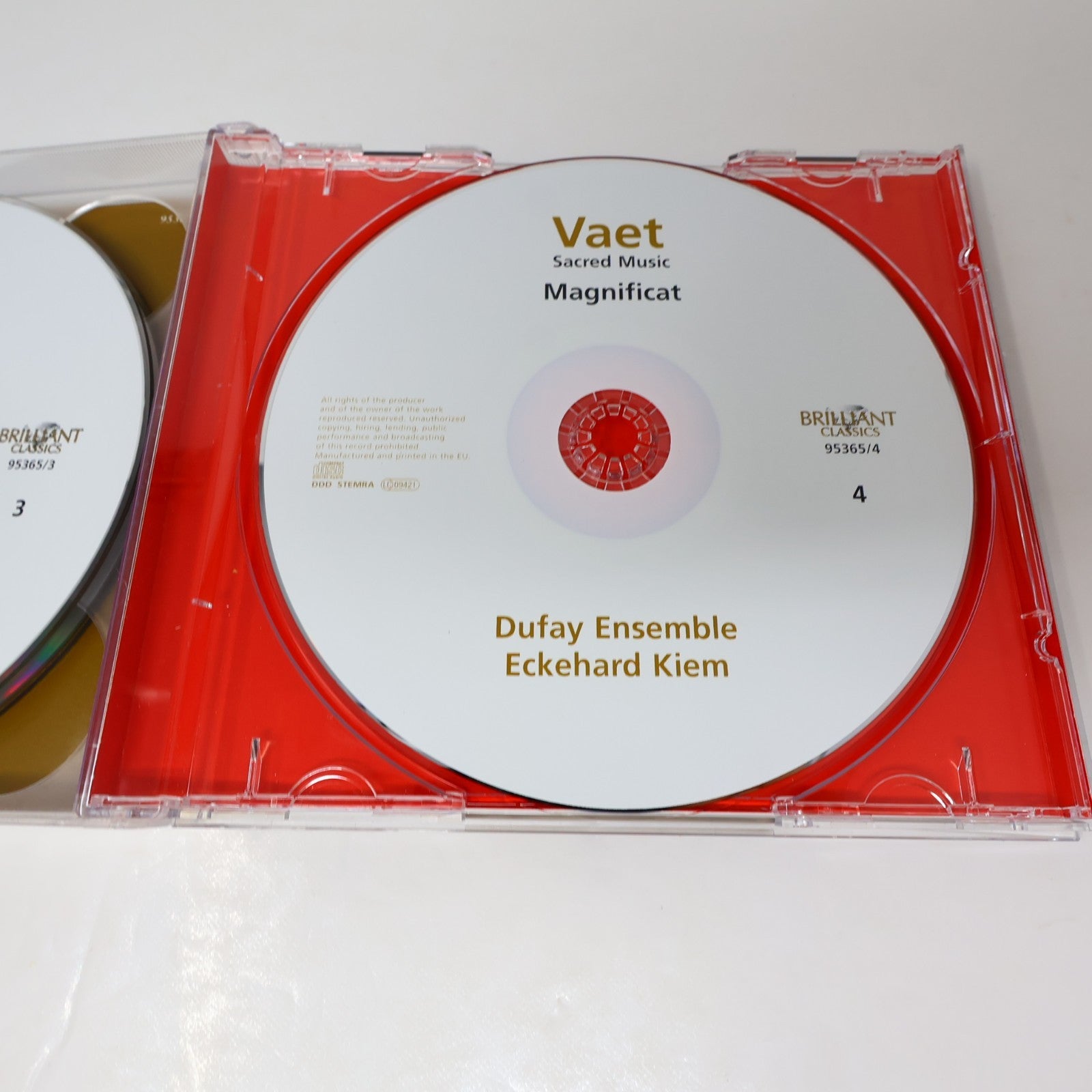 Sacred Music CD Jacobus Vaet/Dufay Ensemble Brilliant Classics 2016 Classical