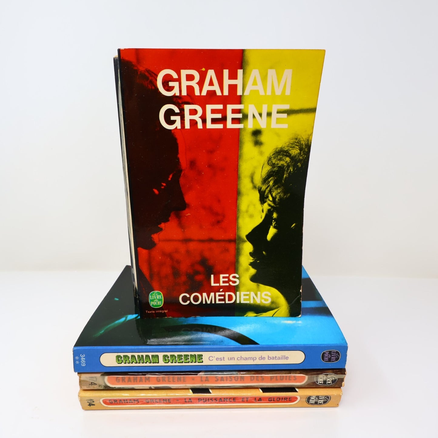 Graham Greene Lot 4 Livres Poche Comédiens/Saison des Pluies Fiction Historique