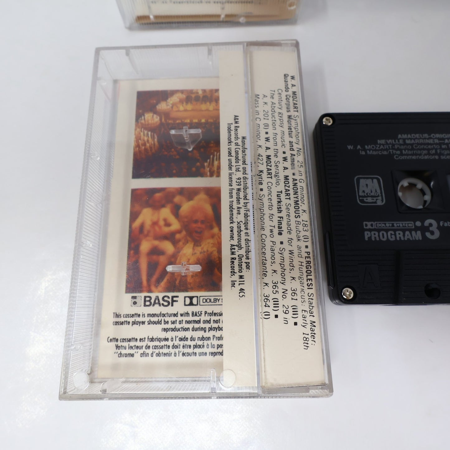 Amadeus/More Amadeus Original Movie Soundtrack 3 Cassettes Lot Neville Marriner