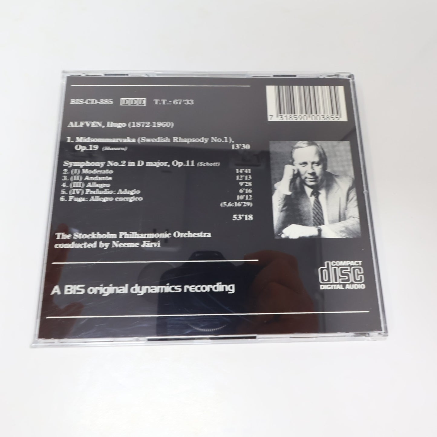 Hugo Alfvén 3 CD Lot Symphony 1-2-3 Stockholm Philharmonic Orchestra/Neeme Järvi