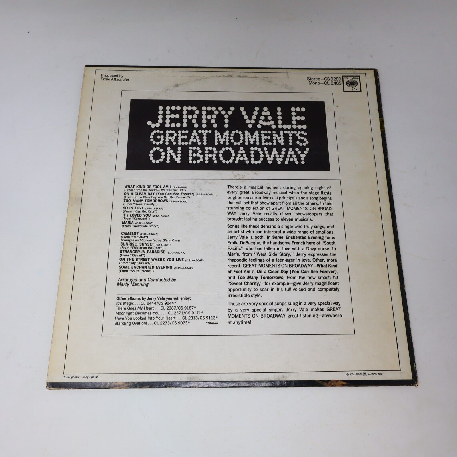 Lot of 25 Jerry Vale LP Record Vinyl Till the End of Time Greatest Hits 1960s