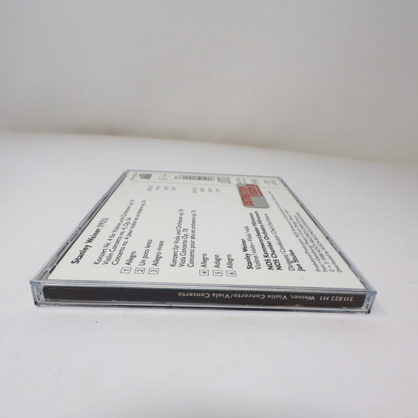 Stanley Weiner/Konzert Nr. 4 Für Violine/Viola Und Orchester Op. 54/78 CD 1988