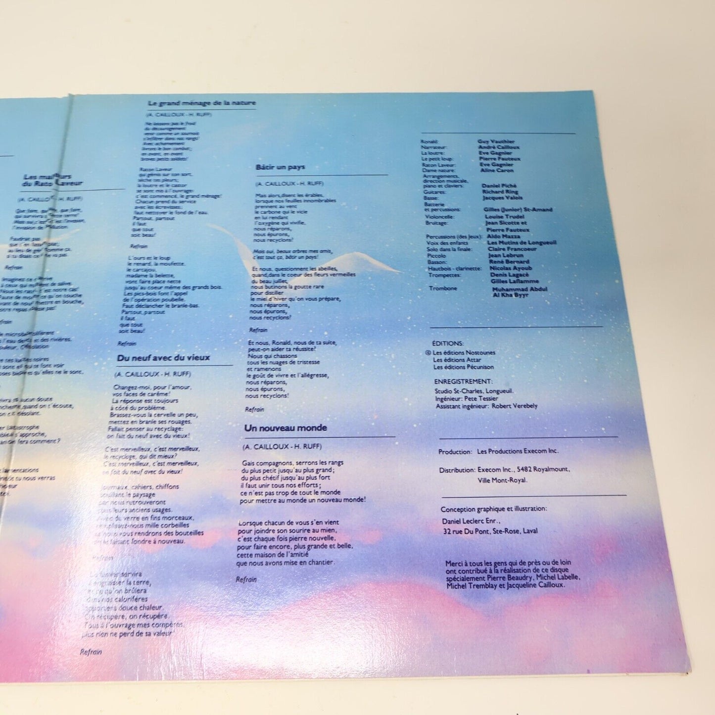 Ronald McDonald Ton Sourire et mon Sourire Disque LP 1981 Enfant Français French