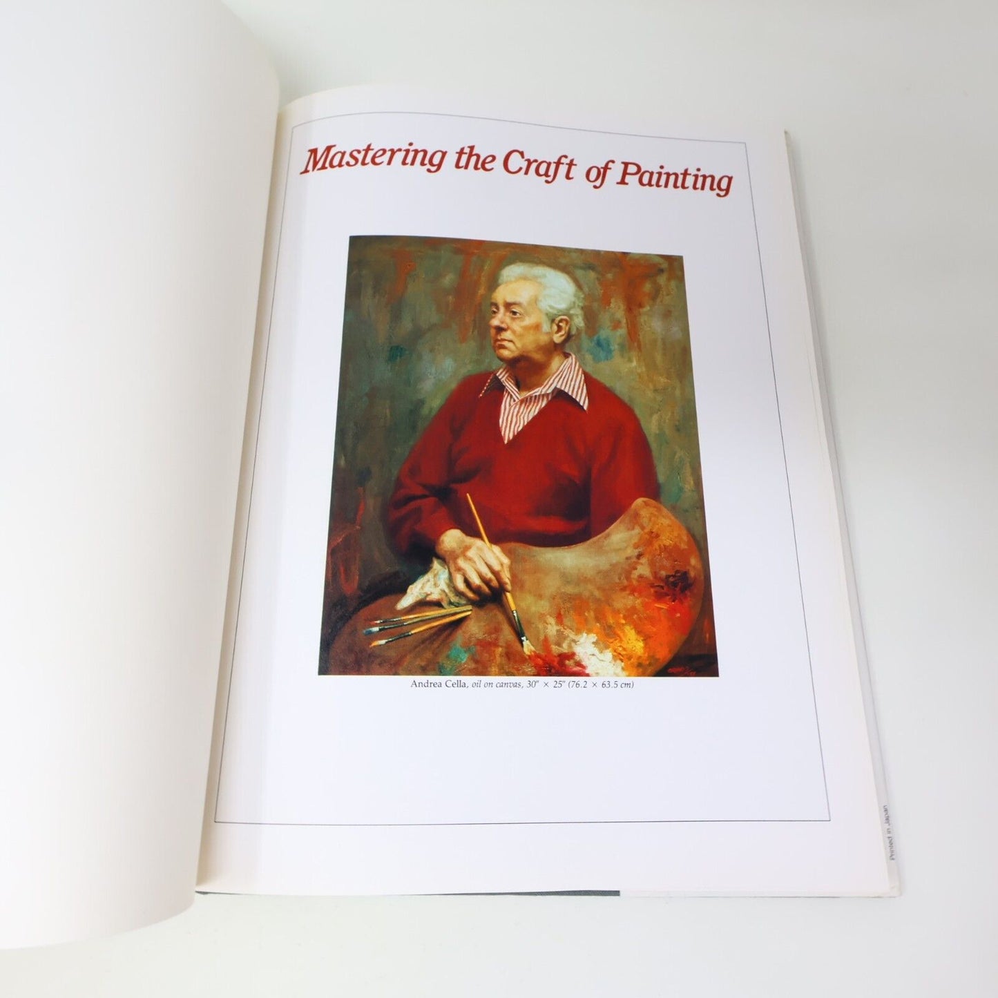 1985 Mastering the Craft of Painting Angelo John Grado Arts 1st Print Hardcover