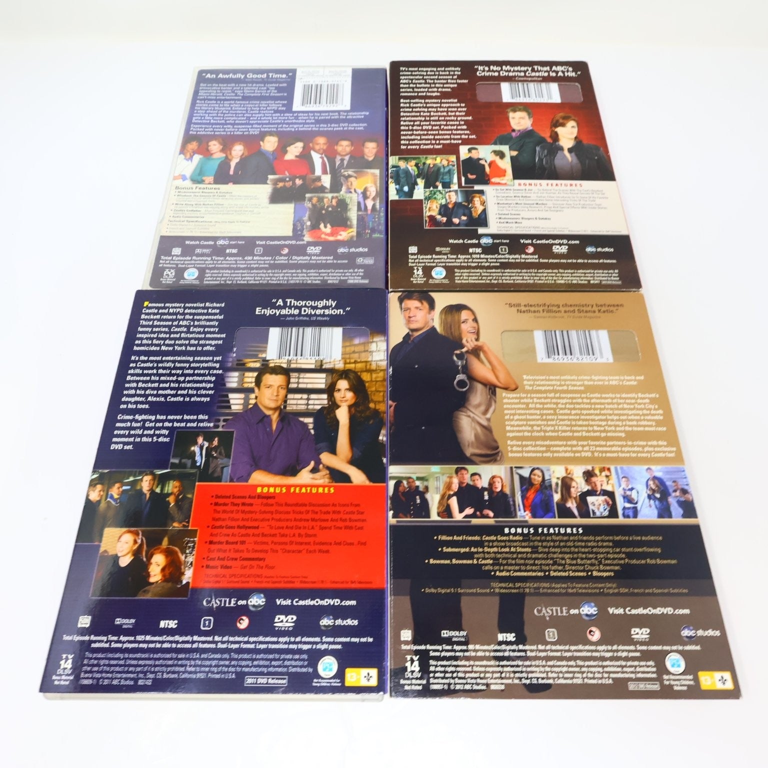 Castle 6 DVD Lot Seasons #1-6 2009-2014 Stana Katic Nathan Fillion NTSC Region 1