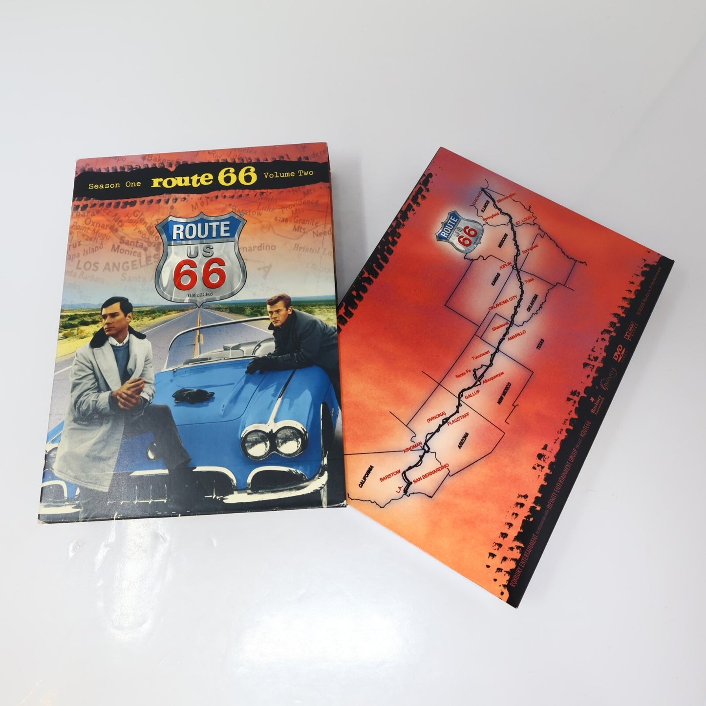 Route 66 Season 1 Volume 2 + Season 2 Lot 2 DVD Leslie Nielsen/Lee Marvin NTSC