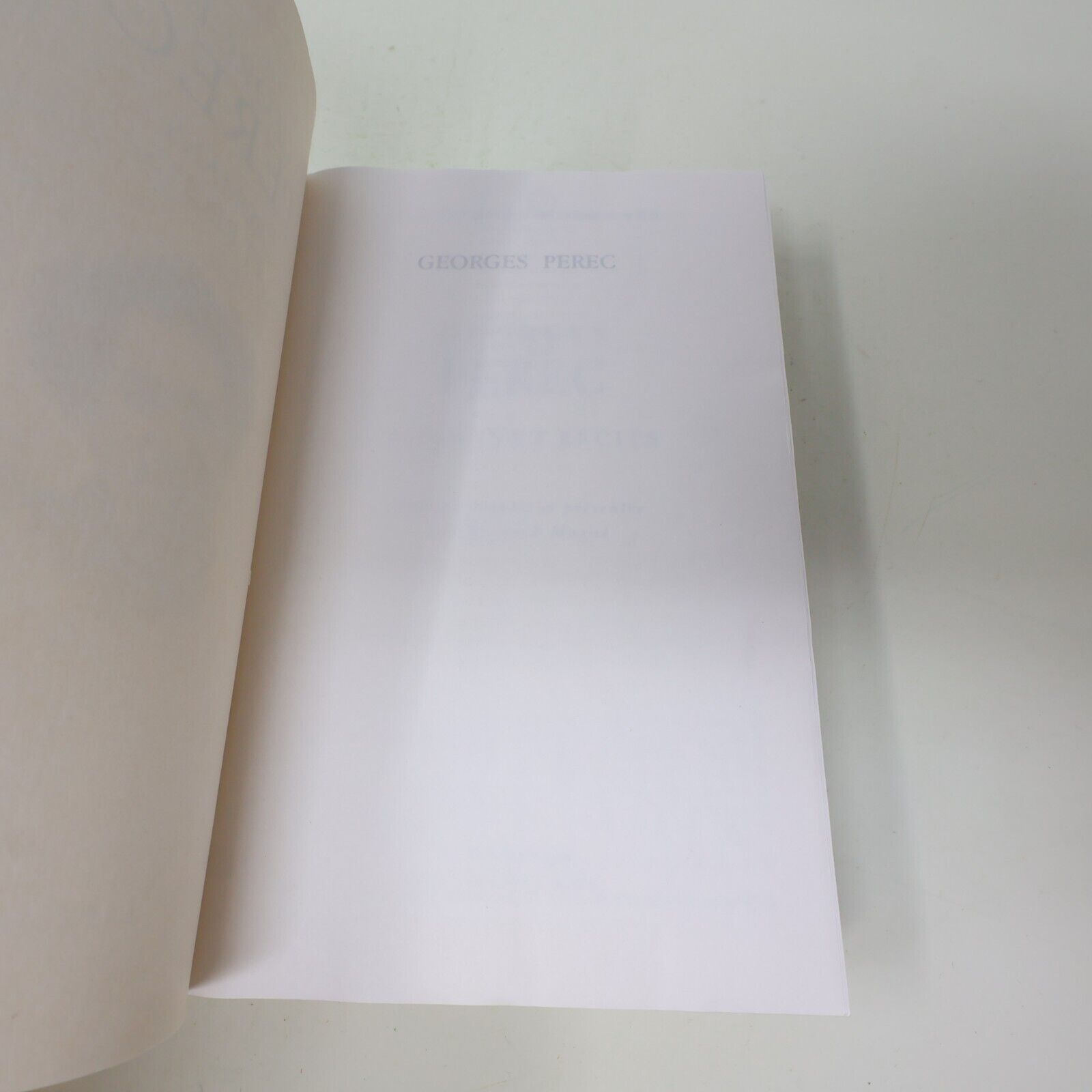 Georges Perec Romans et Récits Classiques Modernes La Pochotèque 2002 Poche Book
