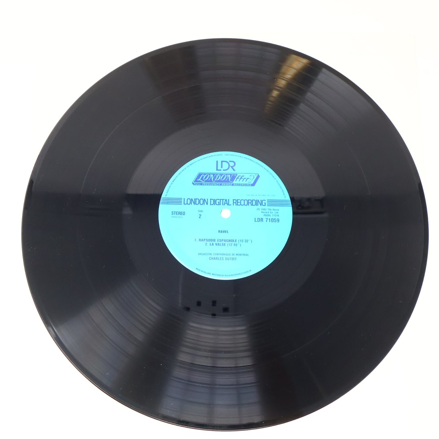 Ravel Bolero/La Valse/Rapsodie Espagnole Charles Dutoit Record Vinyl LDR 71059