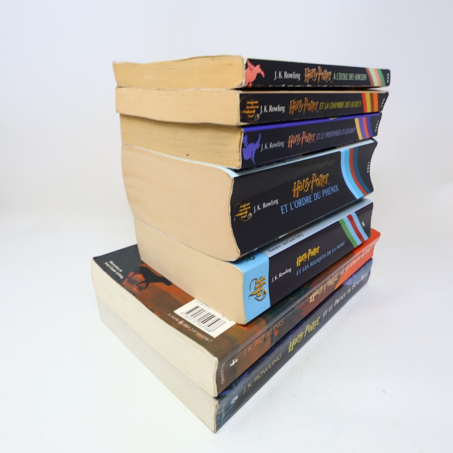 Harry Potter #1-7 Folio Junior Lot 7 Livres J.K. Rowling Gallimard Complète PB