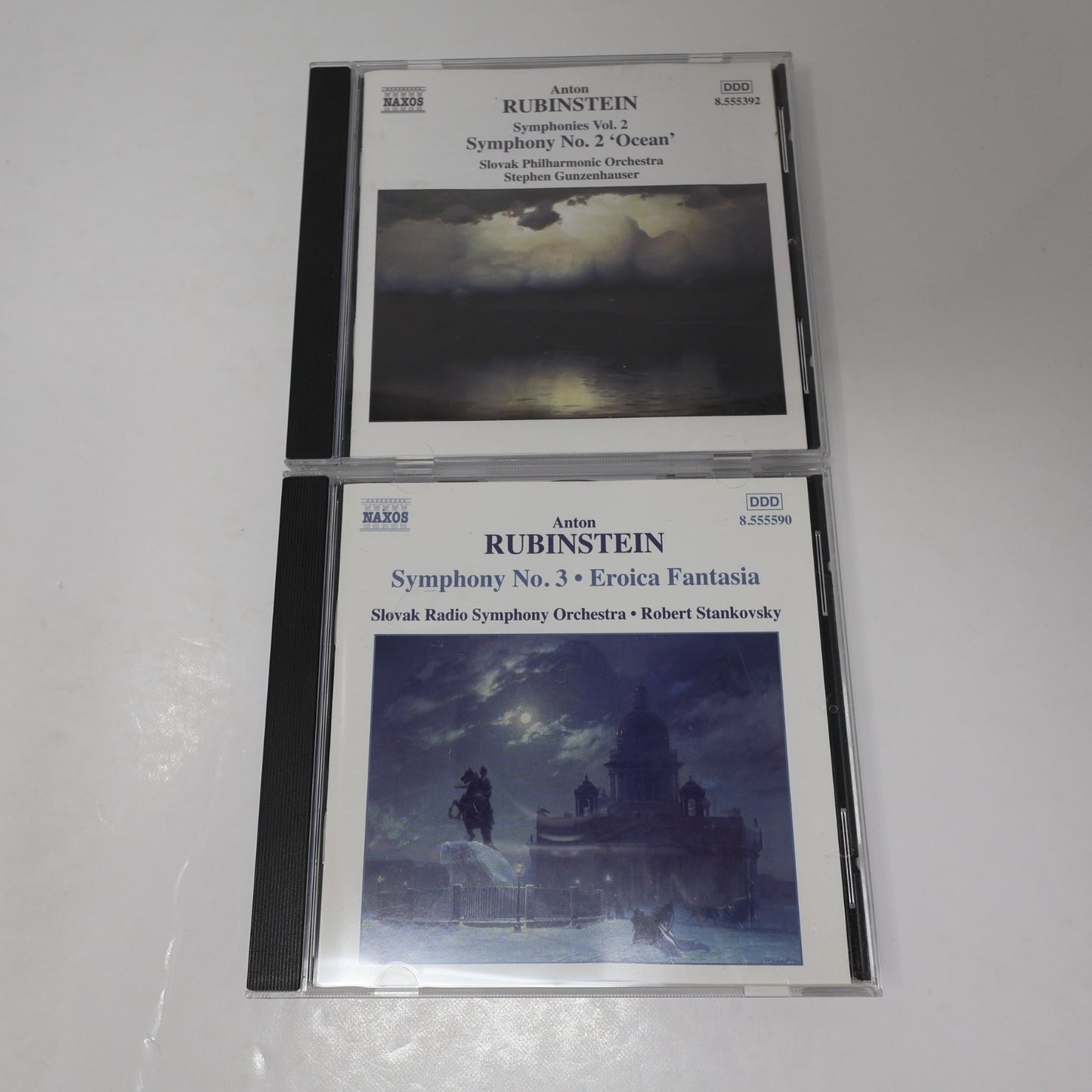 Anton Rubinstein Symphonies 2-3 Ocean/Eroica Fantasia/Piano Concertos 3 CD Lot