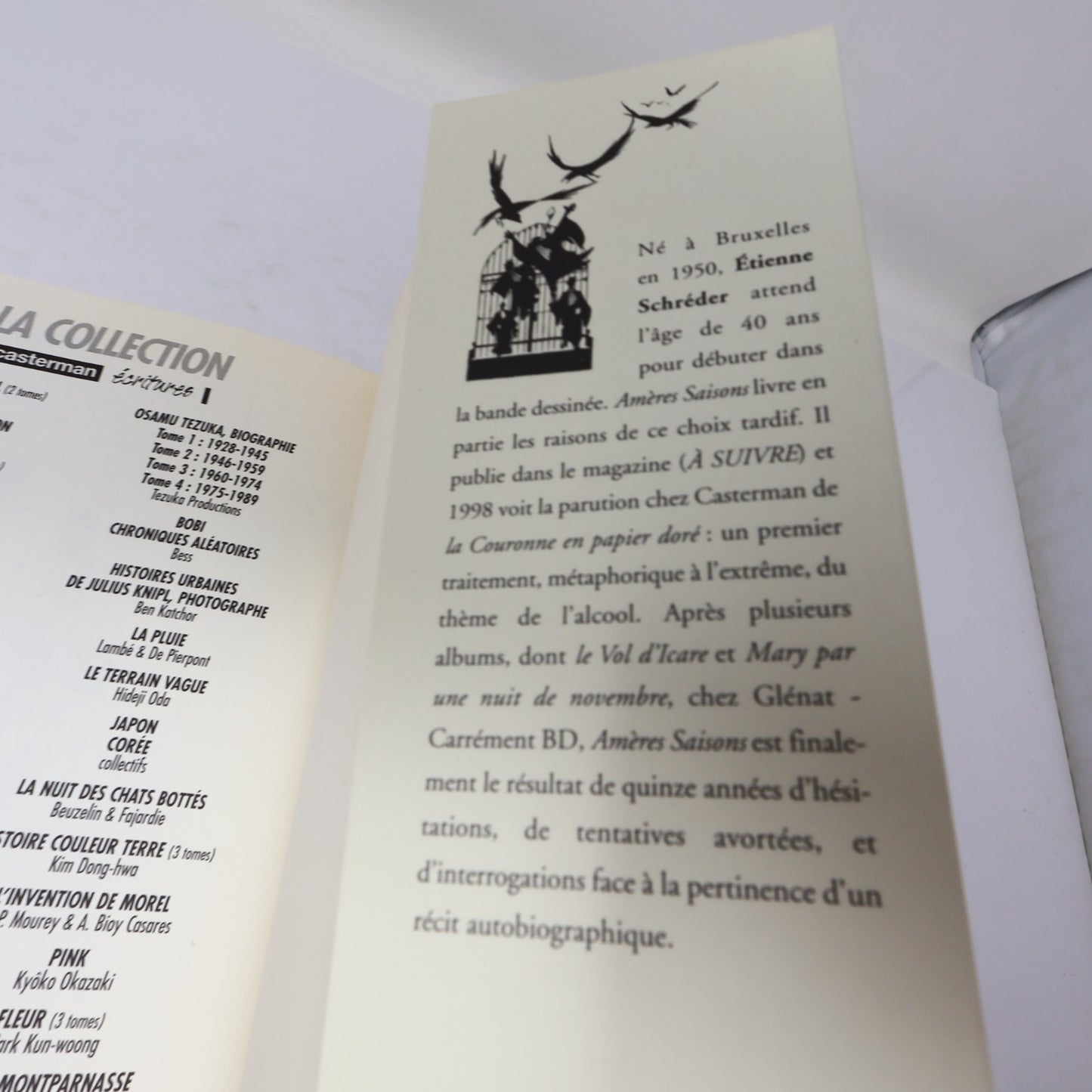 Amères Saisons Étienne Schreder Casterman 2008 PB Bande Dessinée Bd Alcoolisme