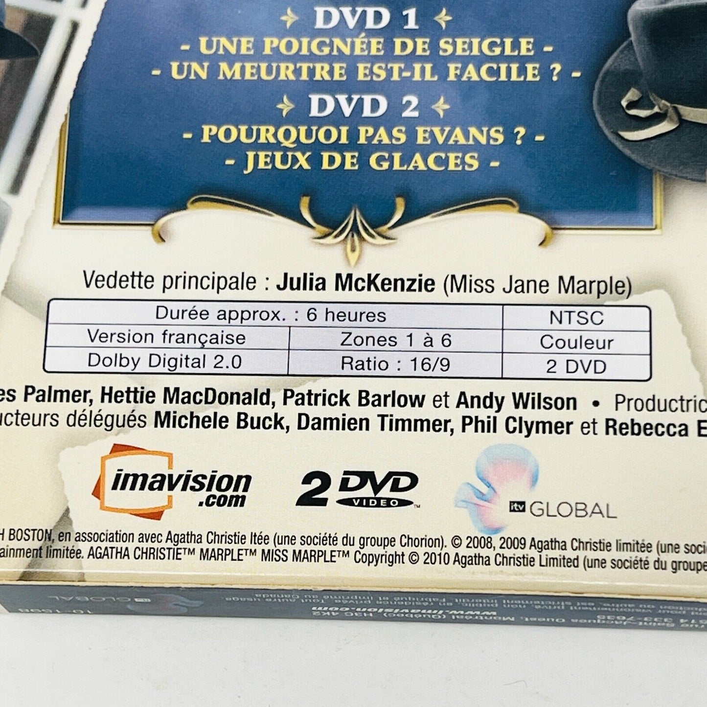 Agatha Christie Miss Marple Coffrets #2-3-4 DVD Français/French NTSC Lot Testés