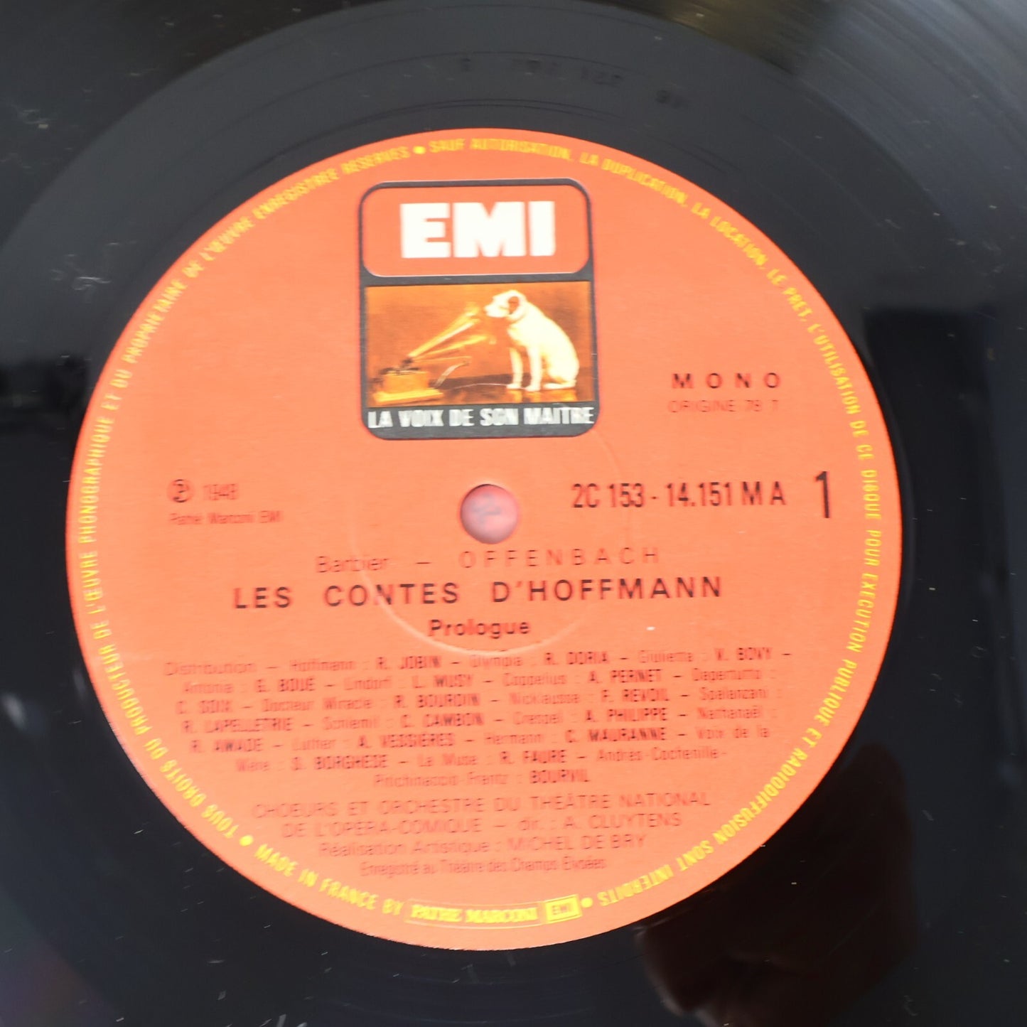 Offenbach Les Contes D'Hoffmann Geori Boué Bovy 3 LP Record Disque 2C 153-1415/3