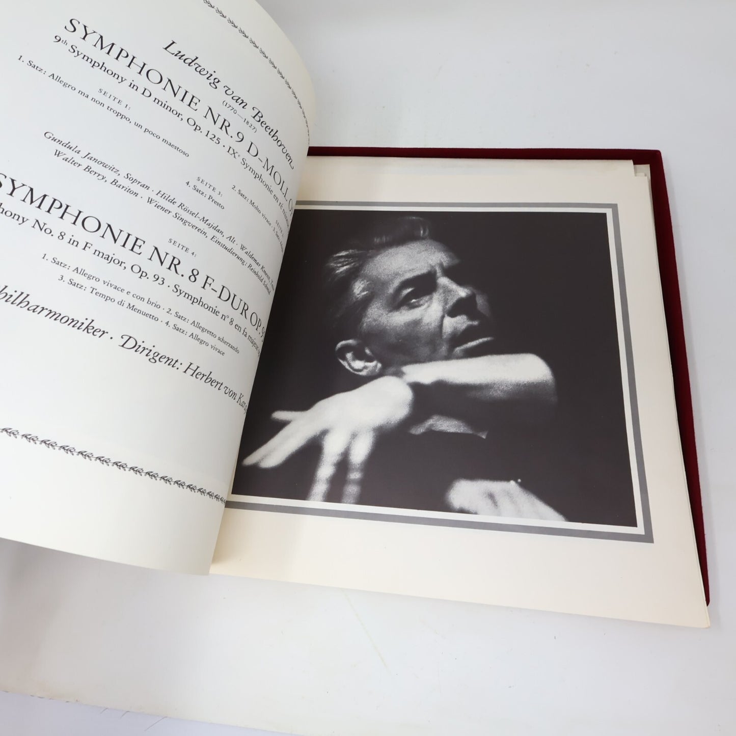 Beethoven Berliner Herbert von Karajan IX. Symphonie Nr. 8 LP Record 138 807/808