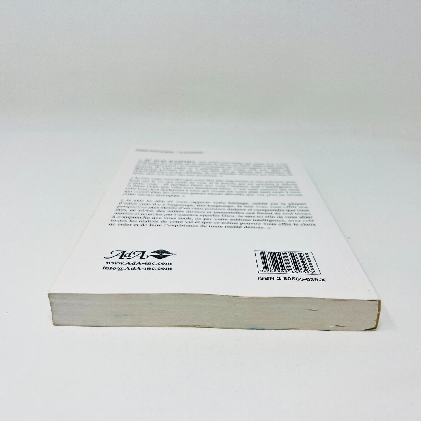 2003 Ramtha Le Livre Blanc Ada en Français/French Supernaturalisme Mysticisme