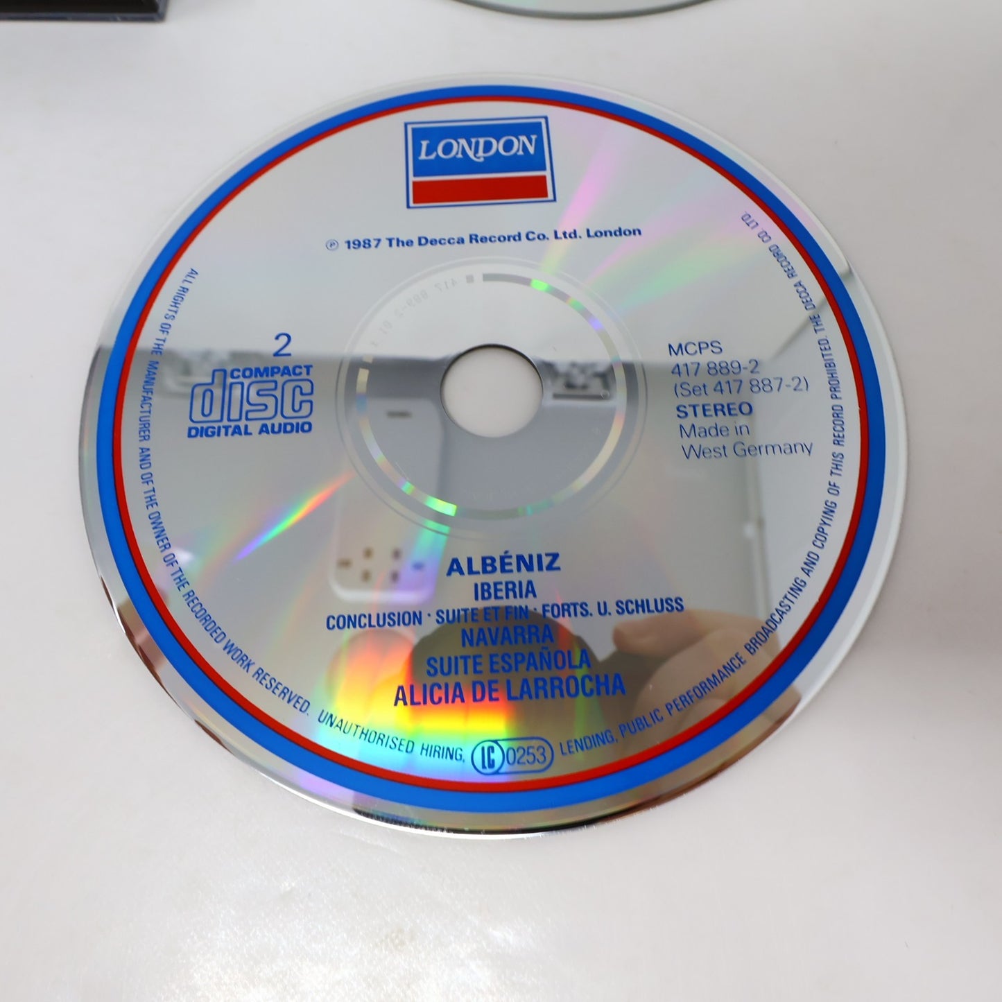 Alicia De Larrocha Isaac Albéniz Iberia/Navarra/Suite Espaňola Double CD 1988