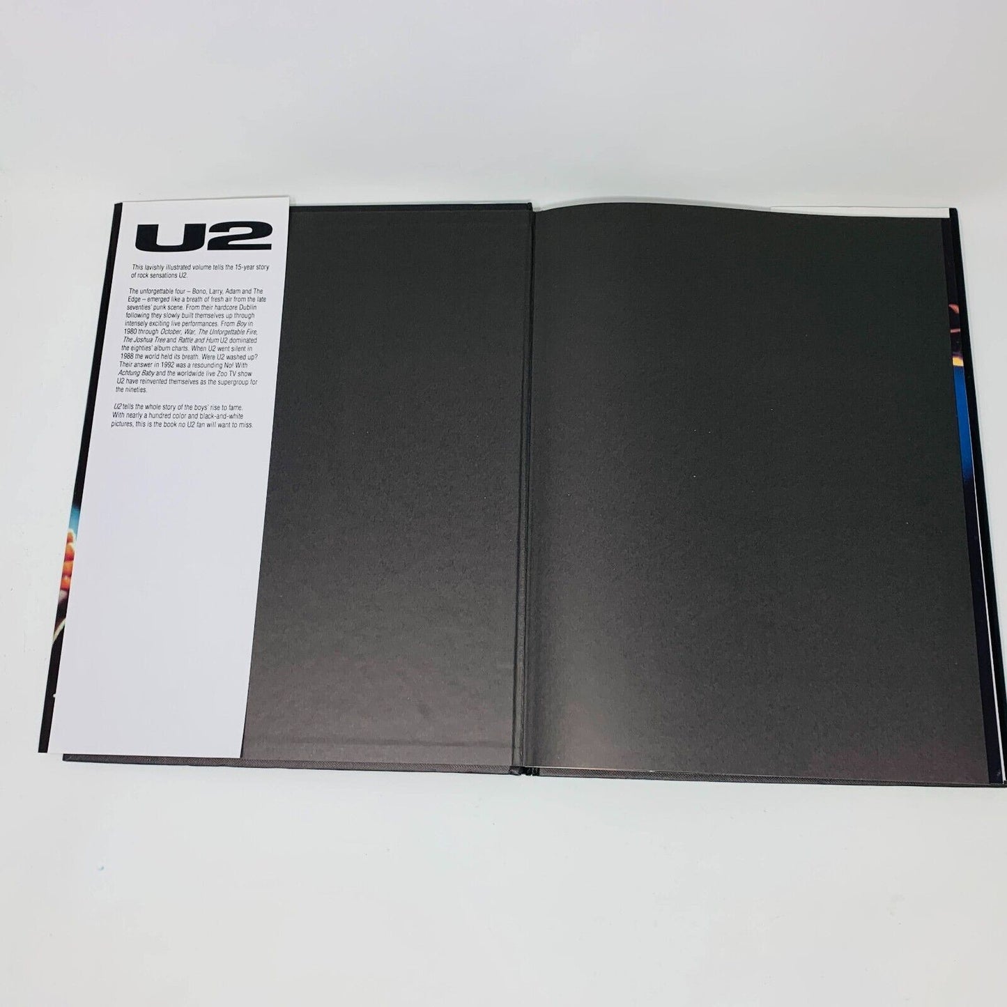 1993 U2 Bison Books Hardcover DJ Jackie Shirley Band Group Show Pictures Story