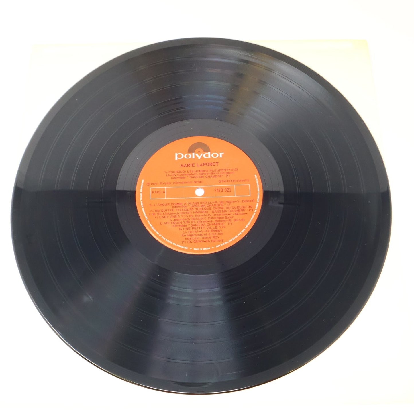 Marie Laforet Éponyme Self-Titled 12" LP Record 1973 Polydor French Pop 2473 021